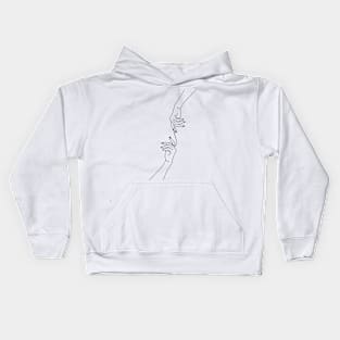 Hands reaching minimalist Kids Hoodie